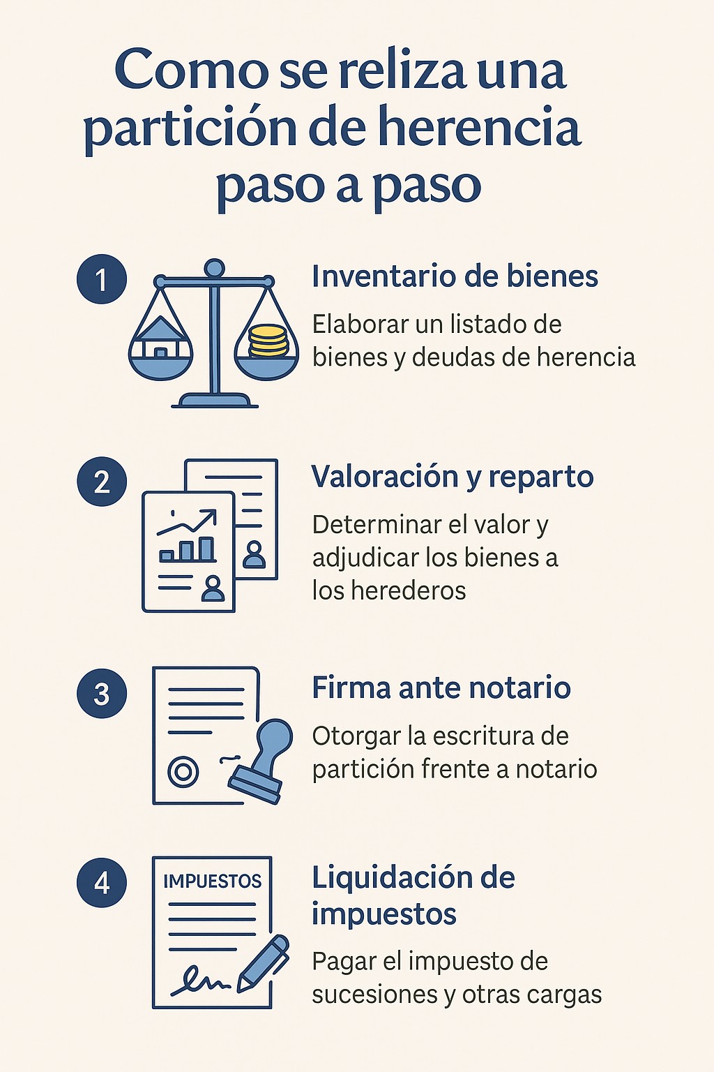 Como realizar una partición de herencia paso a paso